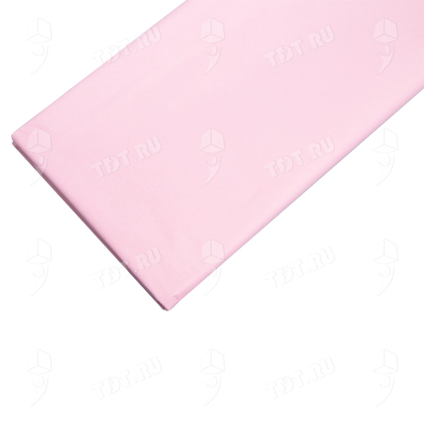 Бумага тишью упаковочная, светло-розовая, 50*66 см, 20 г/м², 10 листов