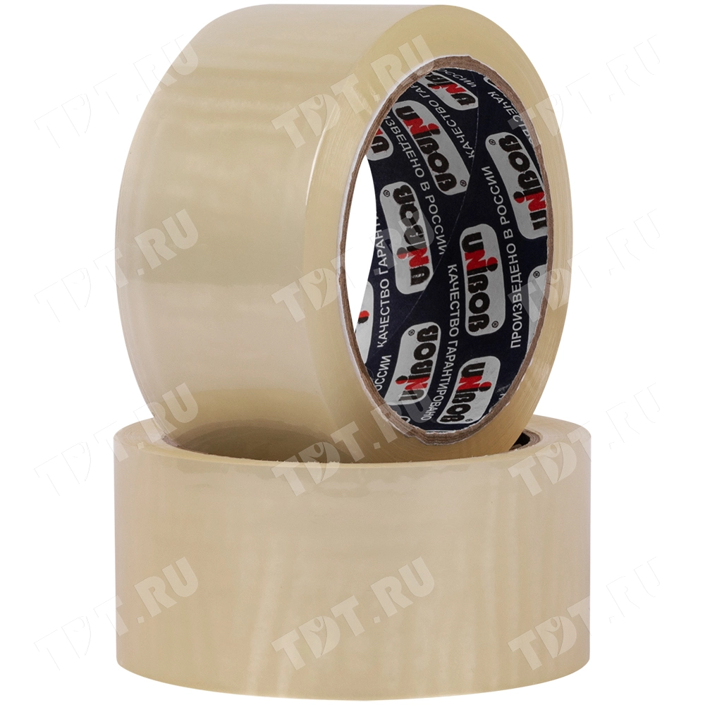 Клейкая лента прозрачная Unibob®, 48мм*66м*45мкм