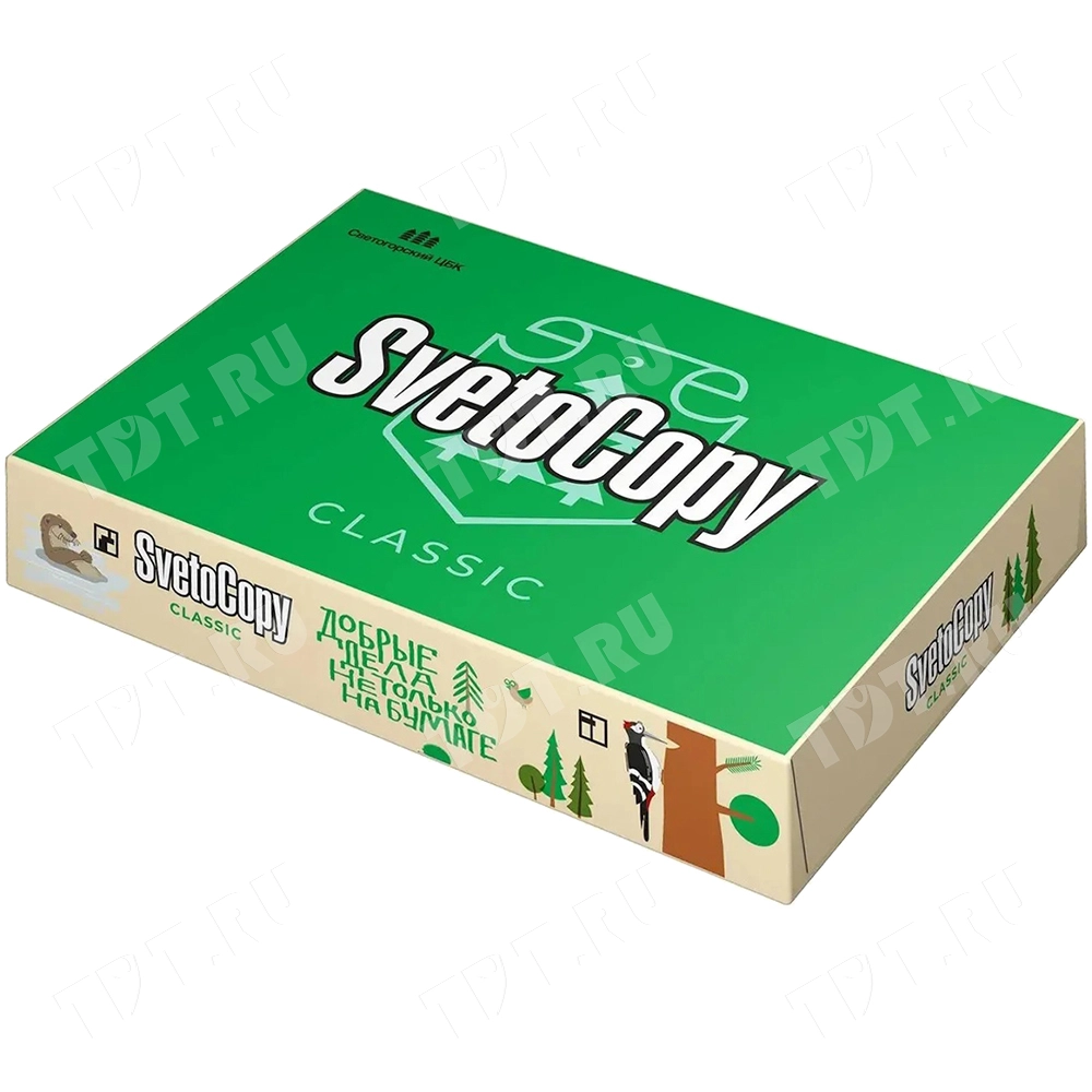 Офисная бумага SvetoCopy, формат А4, 500 листов/пачка, 80 г/м²