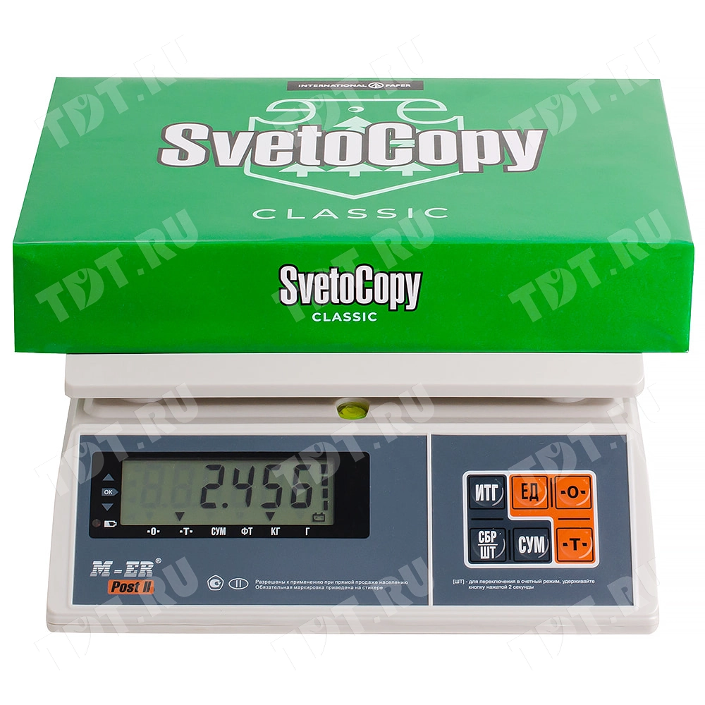 Офисная бумага SvetoCopy, формат А4, 500 листов/пачка, 80 г/м²