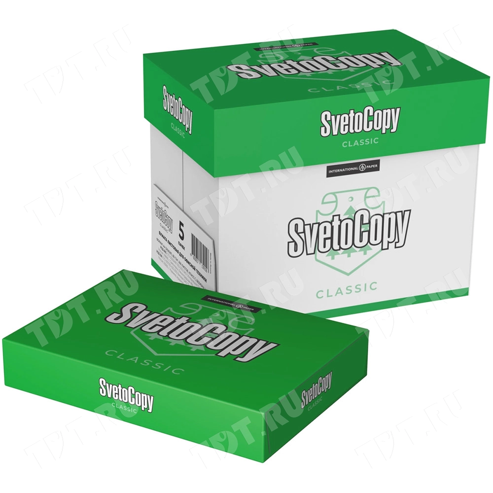 Офисная бумага SvetoCopy, формат А4, 500 листов/пачка, 80 г/м²