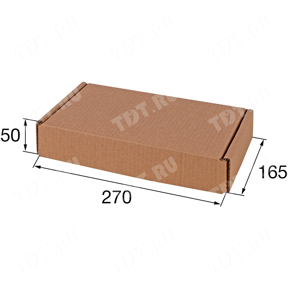 Почтовый короб тип «E», 270*165*50 мм, T-23 В, 100% целлюлоза