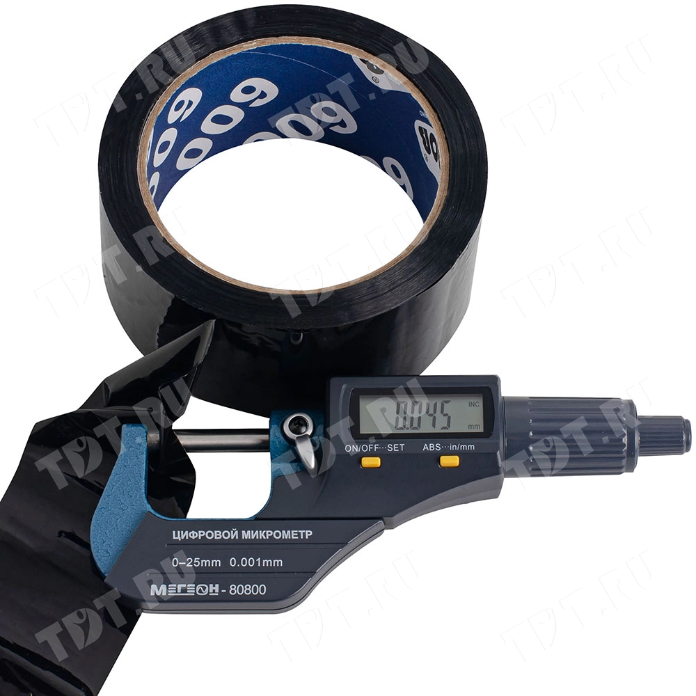 Клейкая лента черная Unibob®, 48мм*66м*45мкм