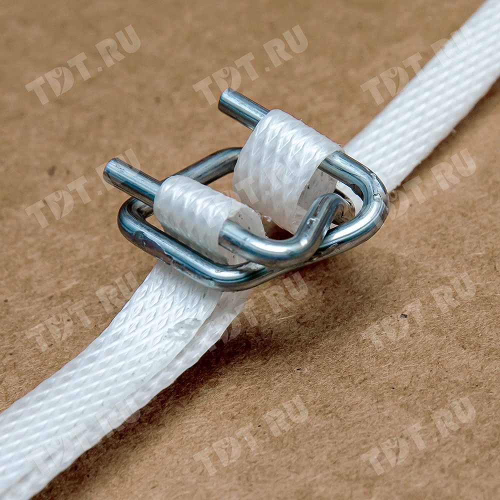 Пряжка проволочная для лент ПЭТ и ПП 19 мм, 1000 шт./уп.