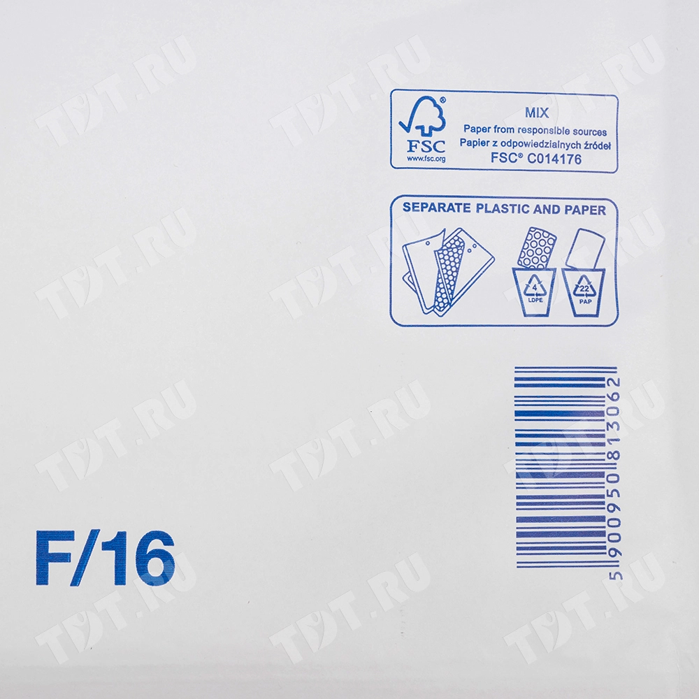 Белый крафт пакет с прослойкой, 24*34 см, F-16 (F/3)