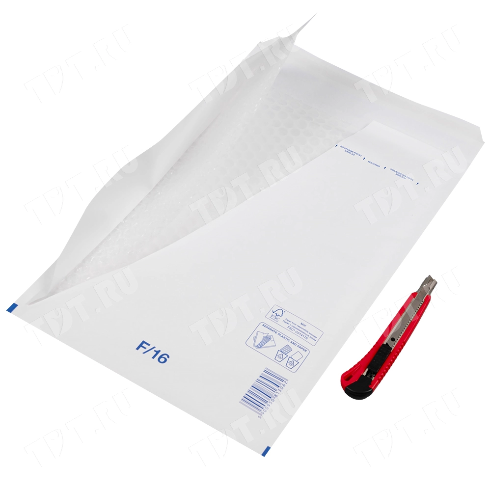 Белый крафт пакет с прослойкой, 24*34 см, F-16 (F/3)