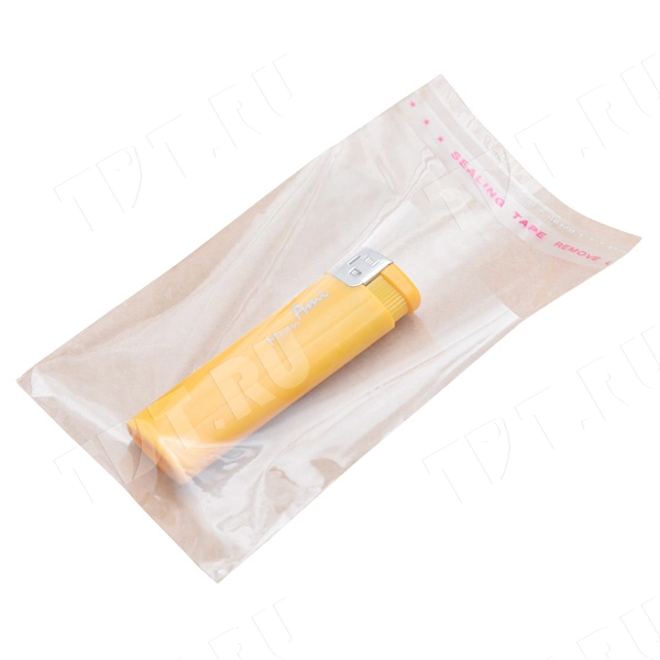 Прозрачный БОПП пакет с клеевым клапаном, 10*8 см, 100 шт.