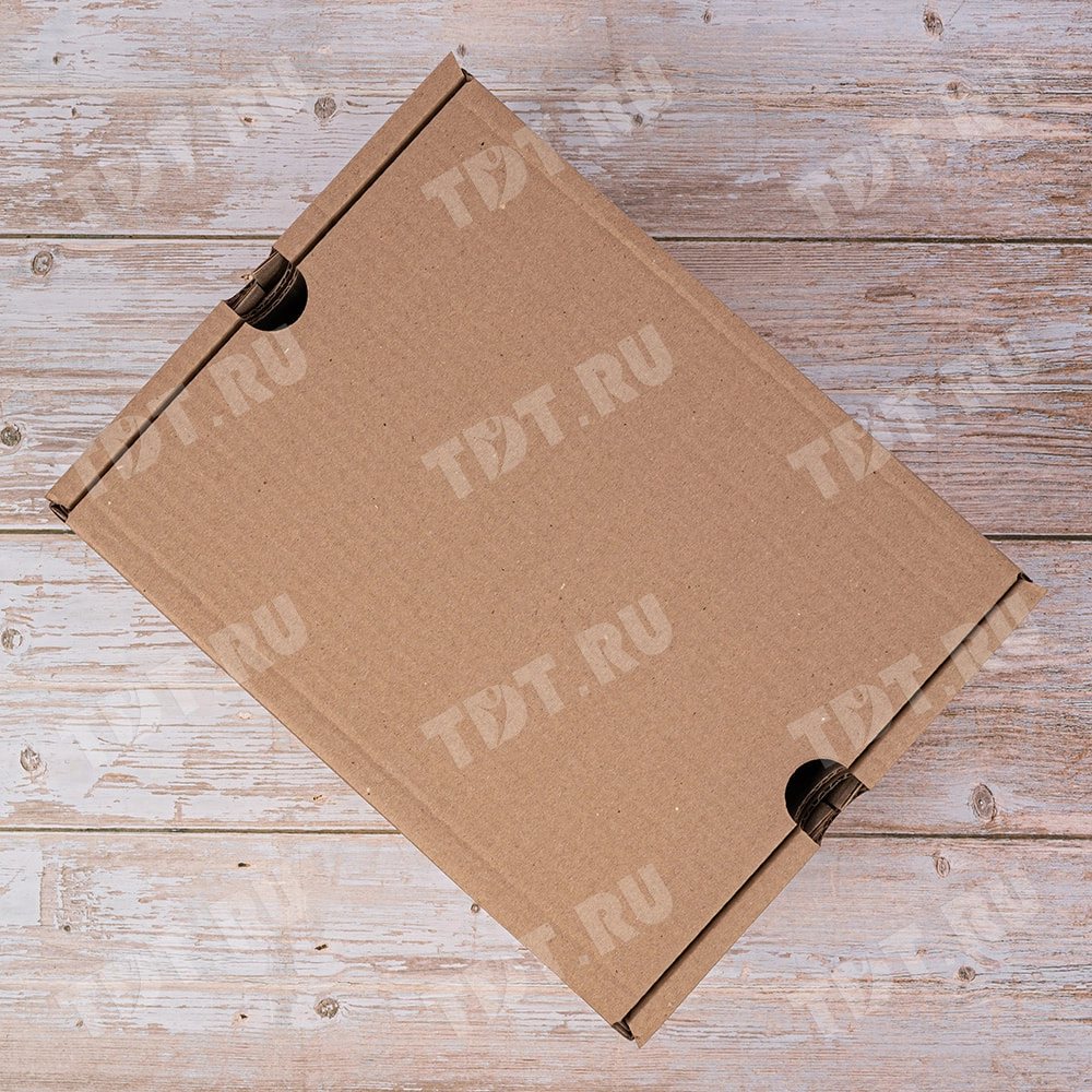 Бурая коробка для обуви №75, 300*240*130 мм