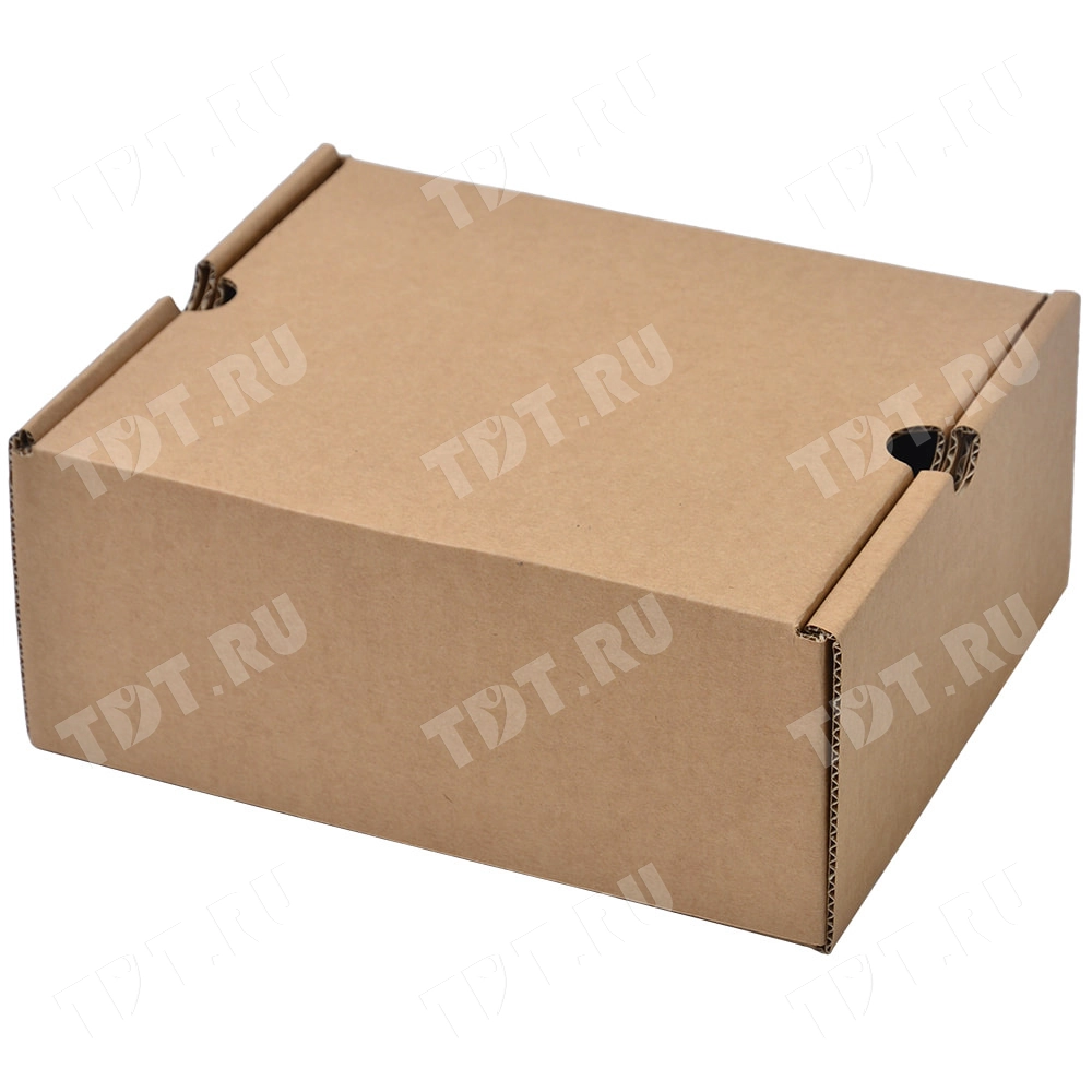 Бурая коробка для обуви №75, 300*240*130 мм