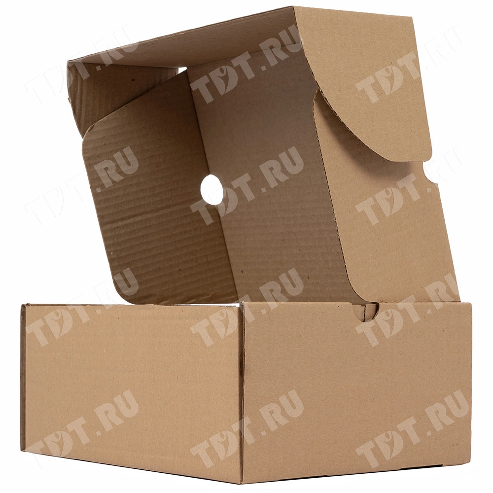 Бурая коробка для обуви №75, 300*240*130 мм