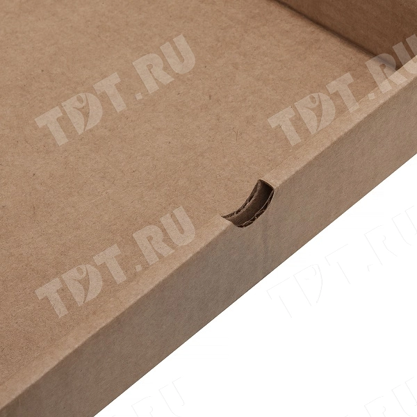 Бурая коробка для пиццы, 330*330*35 мм