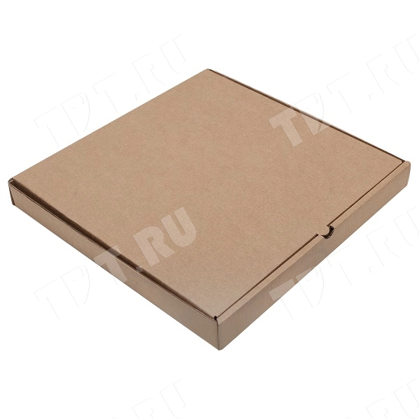 Бурая коробка для пиццы, 330*330*35 мм