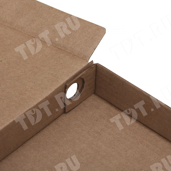 Бурая коробка для пиццы, 330*330*35 мм