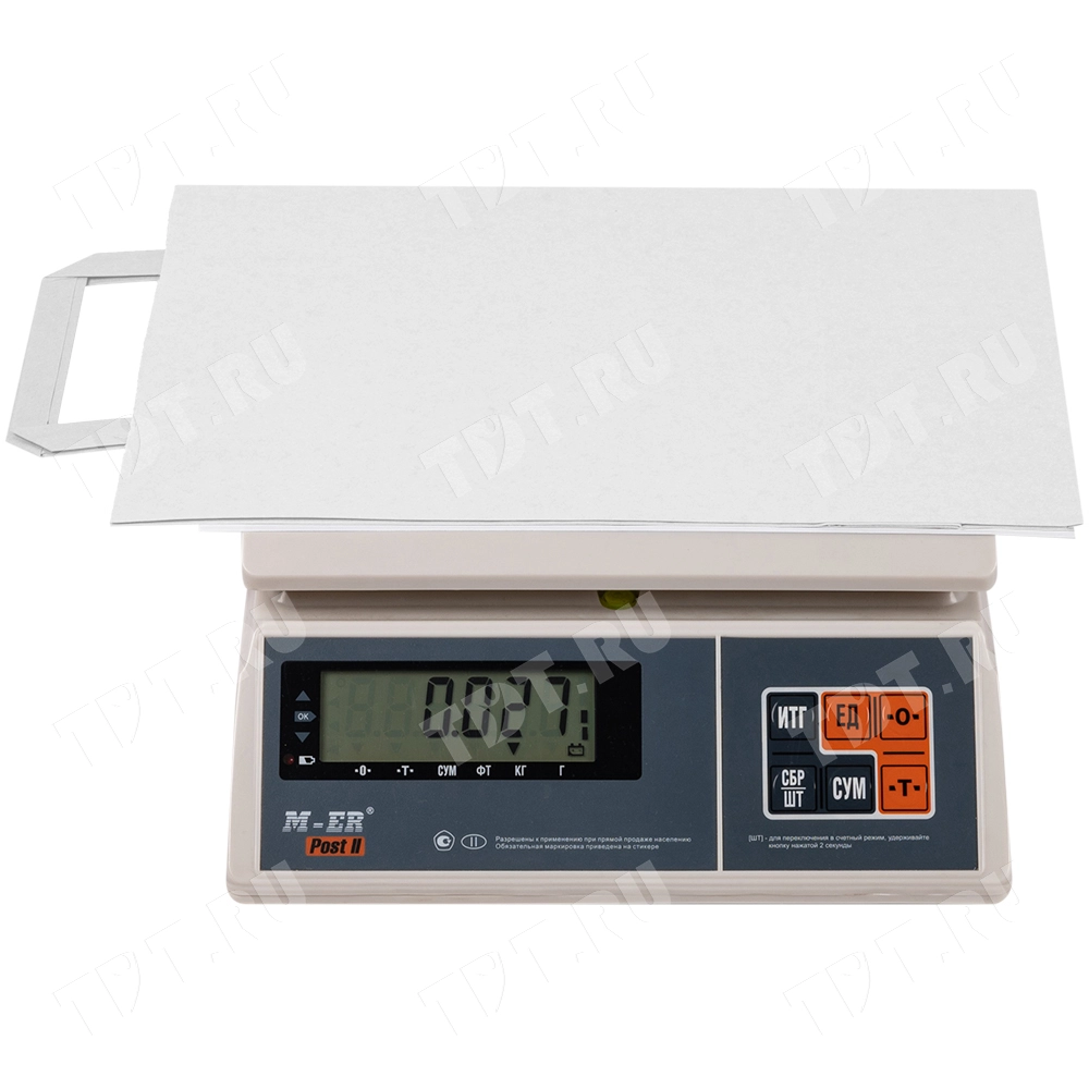 Белый пакет с плоской ручкой, 70 г/м², 22*9*33 см