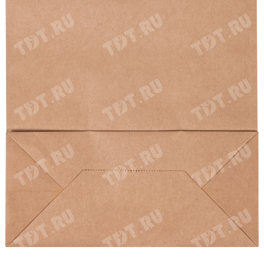 Крафт пакет с крученой ручкой, 80 г/м², 35*15*45 см