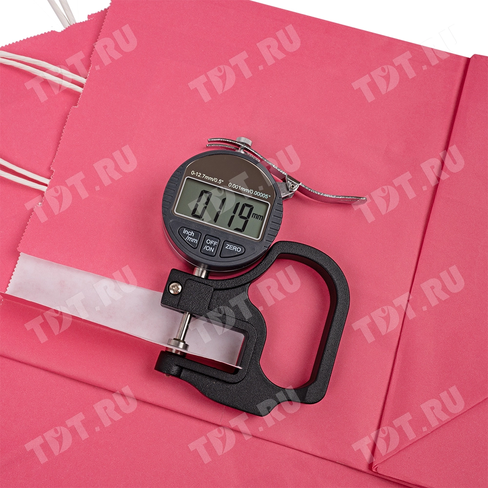 Крафт пакет с крученой ручкой «Розовый», 80 г/м², 25*11*32 см