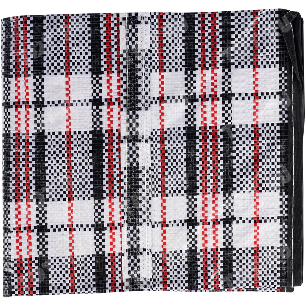 Сумка однослойная хозяйственная, 36 л, 45*20*40 см, чёрно-красная