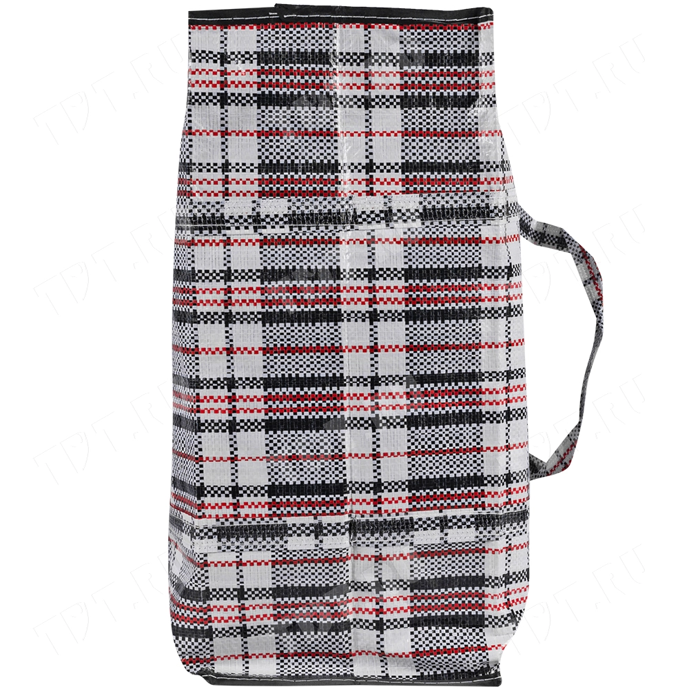 Сумка однослойная хозяйственная, 36 л, 45*20*40 см, чёрно-красная