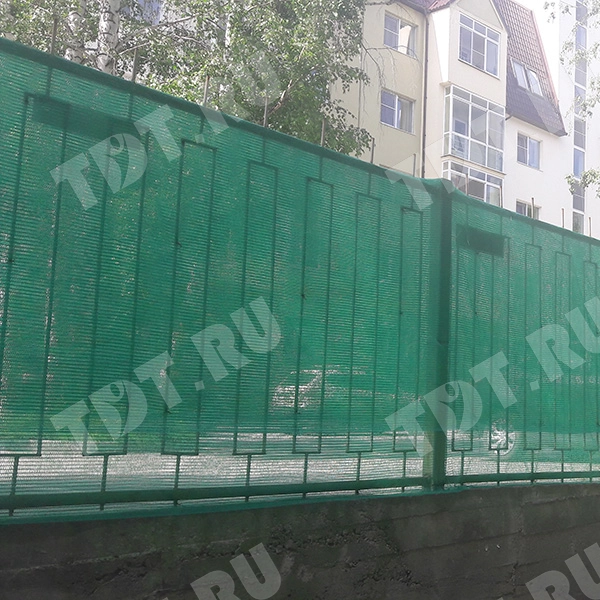 Фасадная сетка защитная, зеленая, 35 г/м², 3*100 м, затенение 35-40%