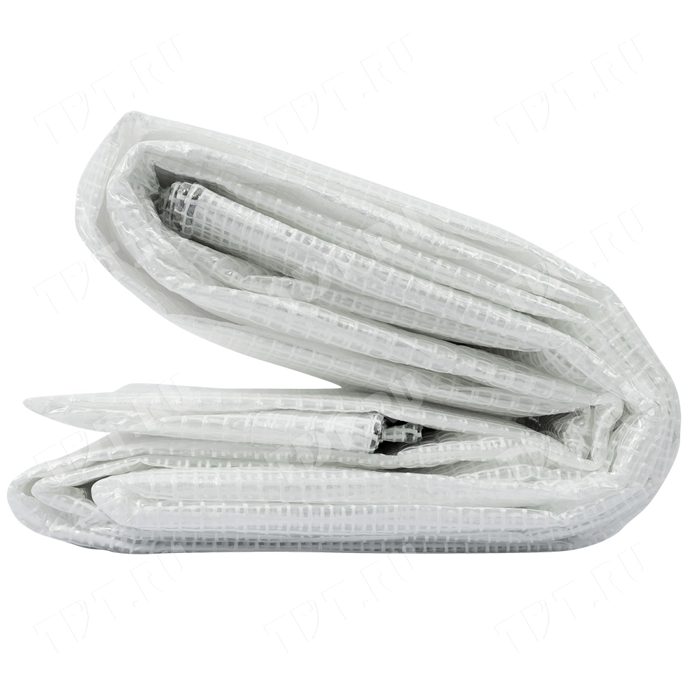 Армированный тент с люверсами, белый, 120 г/м², 270 мкм, 4*6 м