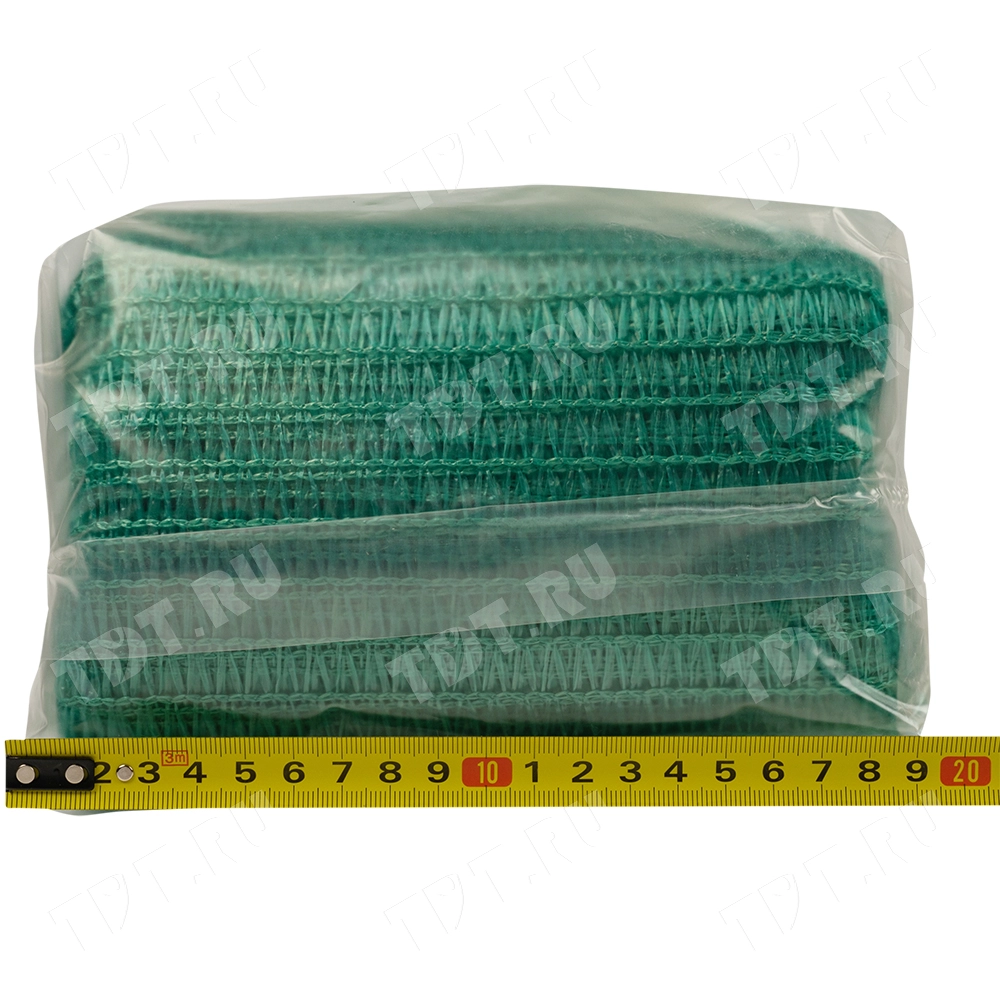 Фасадная сетка защитная, зеленая, 35 г/м², 2*10 м, затенение 35-40%