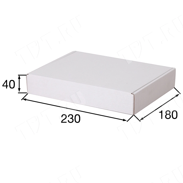 Короб КС-429 МГФ, белый, 230*180*40 мм