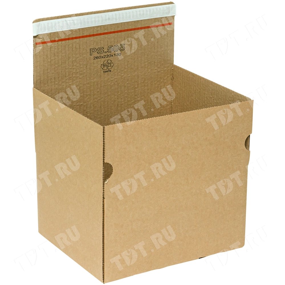Почтовый короб PS.505 с клеевым клапаном, 260*220*130 мм, Т-23 В