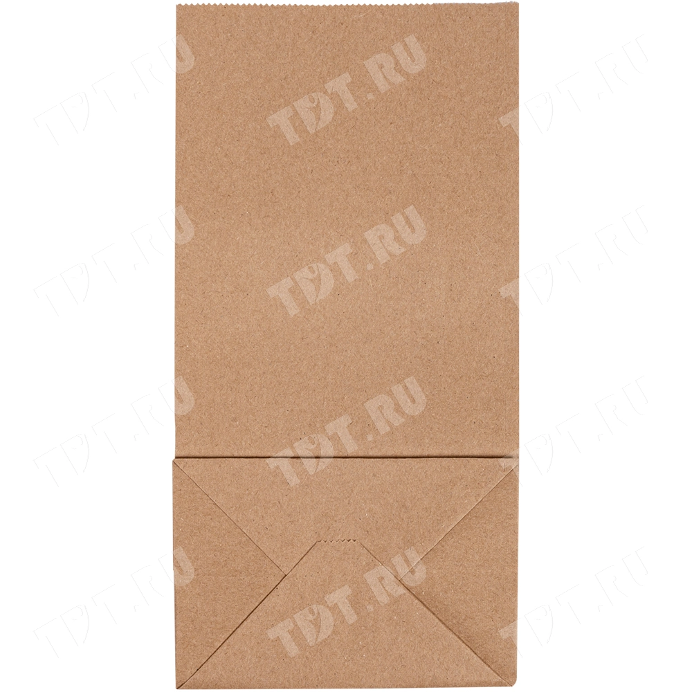 Крафт пакет без ручек, 70 г/м², 8*5*17 см
