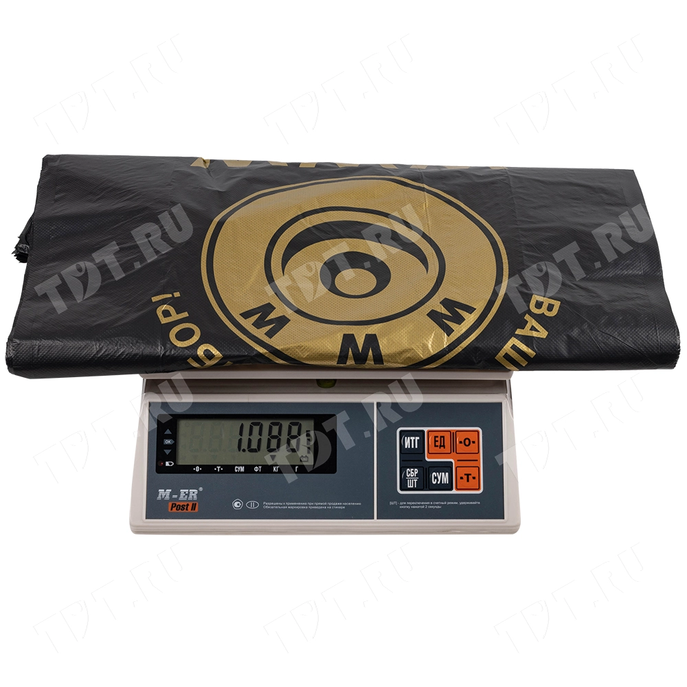 Пакет майка ПНД «WWW» чёрный, 43+20*69см, 33 мкм, 50шт.