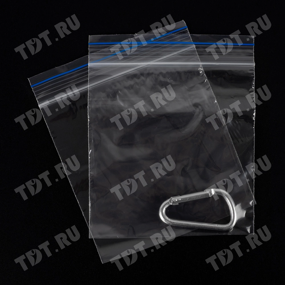 Пакет Zip Lock, прозрачный, 100*100 мм, 35-36 мкм, 100 шт.