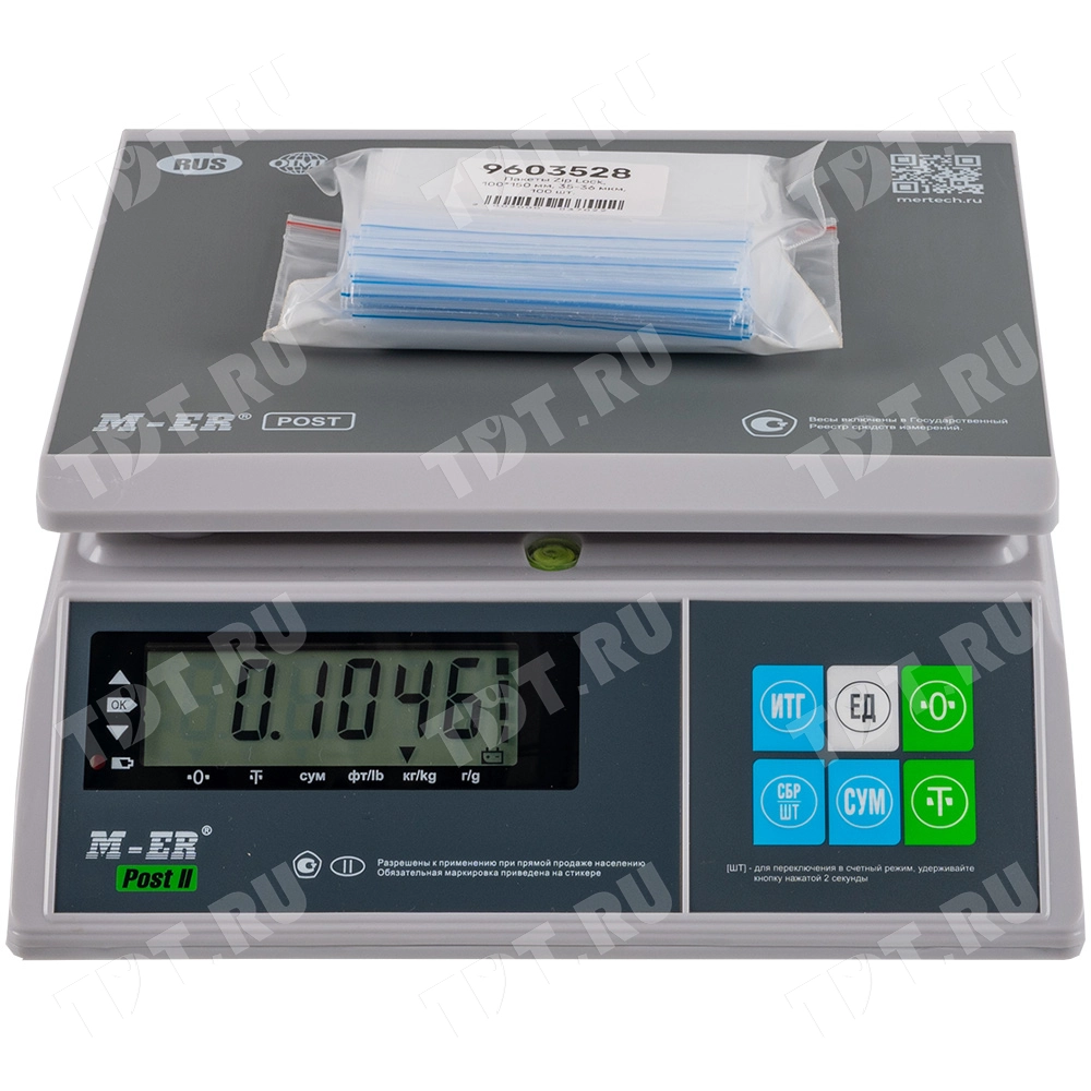Пакет Zip Lock, прозрачный, 100*150 мм, 35-36 мкм, 100 шт.