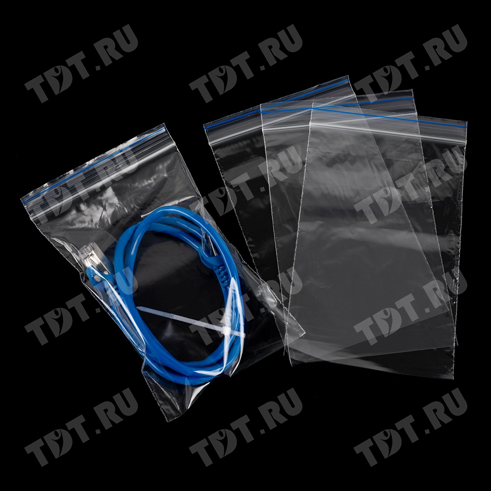 Пакет Zip Lock, прозрачный, 100*150 мм, 35-36 мкм, 100 шт.