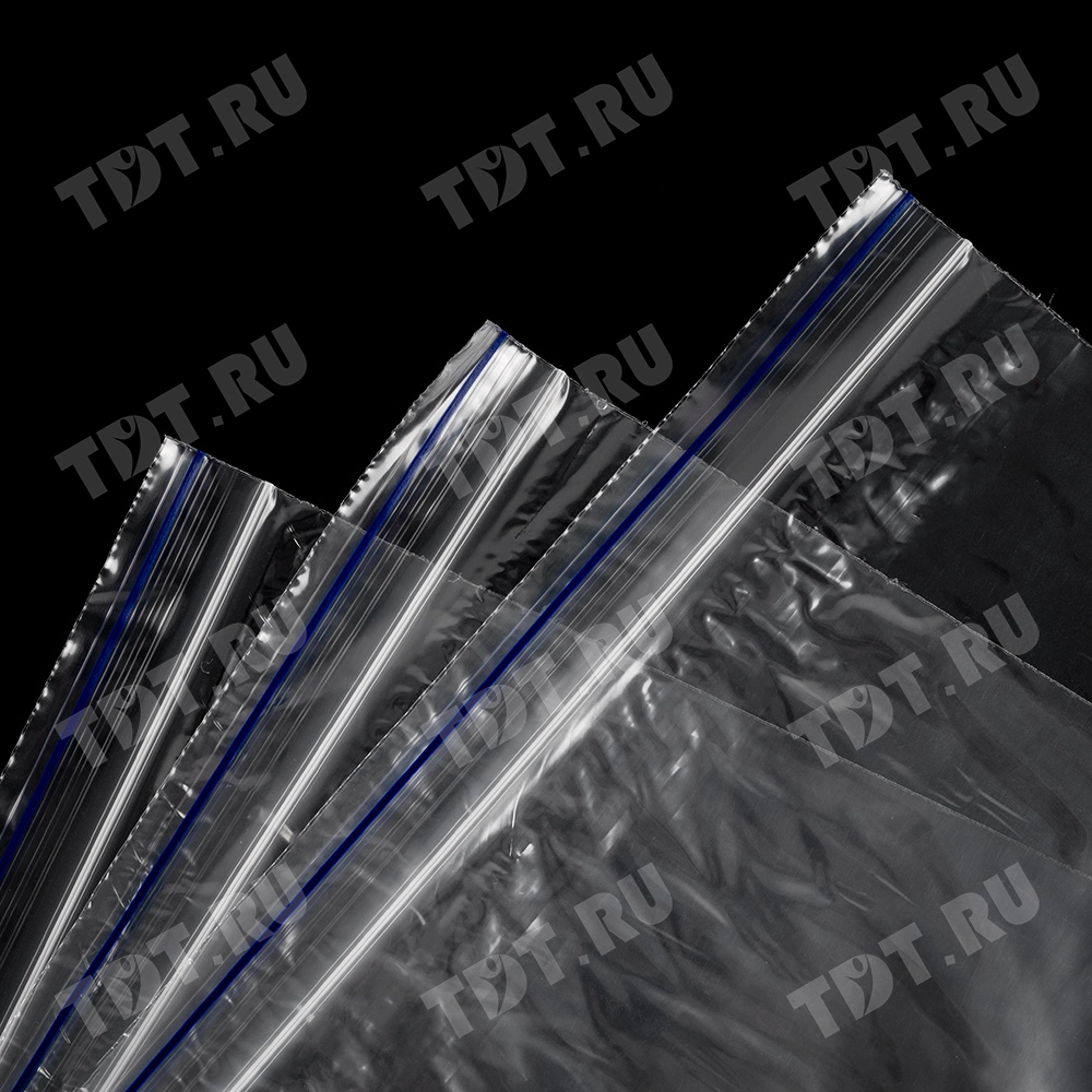 Пакет Zip Lock, прозрачный, 300*400 мм, 35-36 мкм, 100 шт.