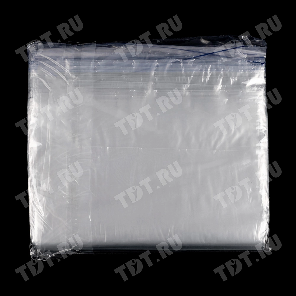 Пакет Zip Lock, прозрачный, 300*400 мм, 35-36 мкм, 100 шт.