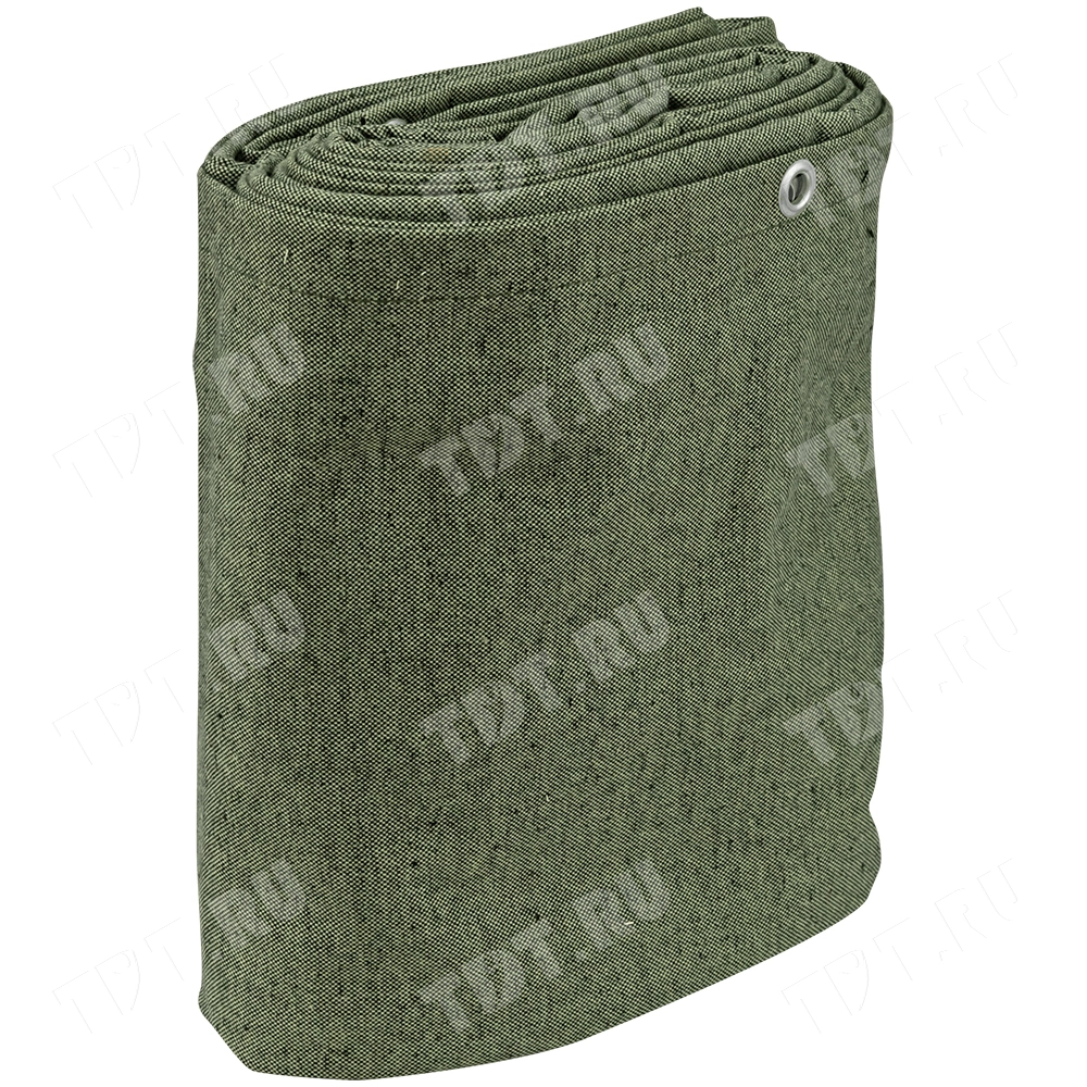 Брезент ВО с люверсами, хаки, 400 г/м², 4*5 м