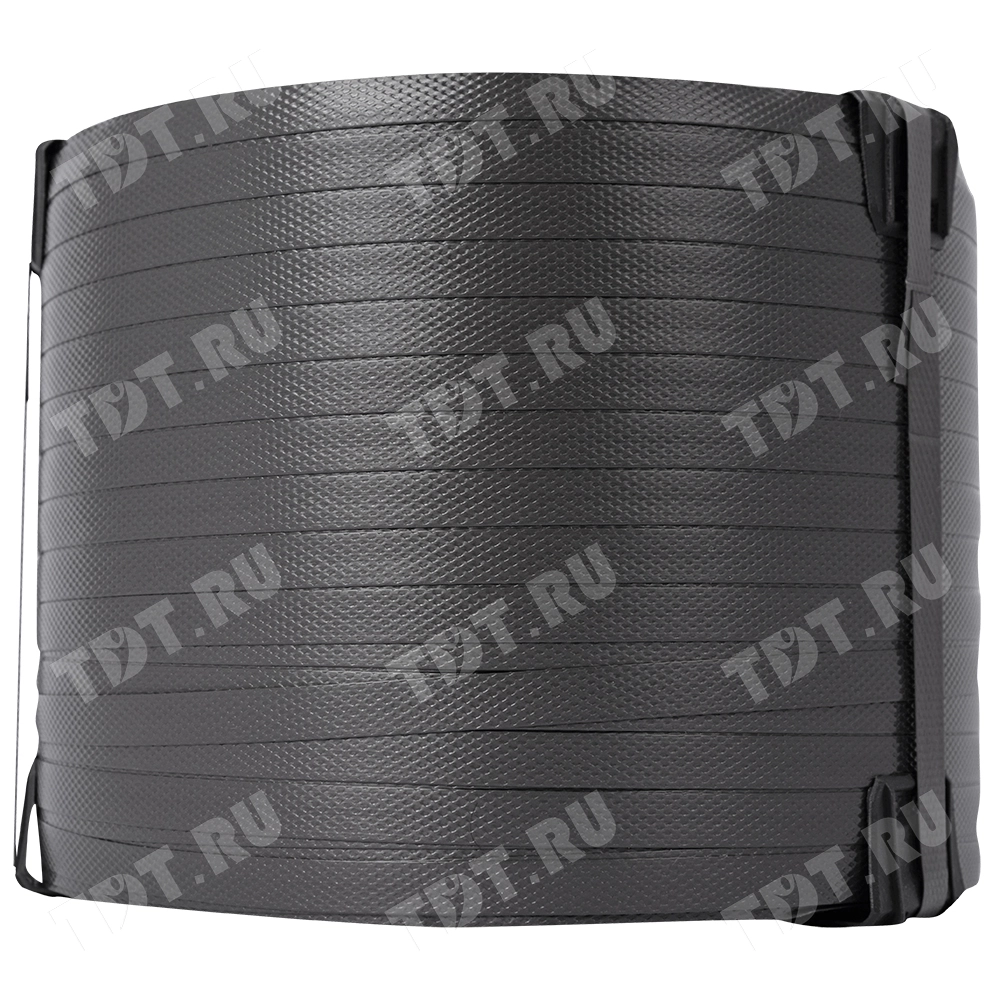 Стреппинг лента полипропиленовая (ПП), 12мм*0.5мм*500м, серая