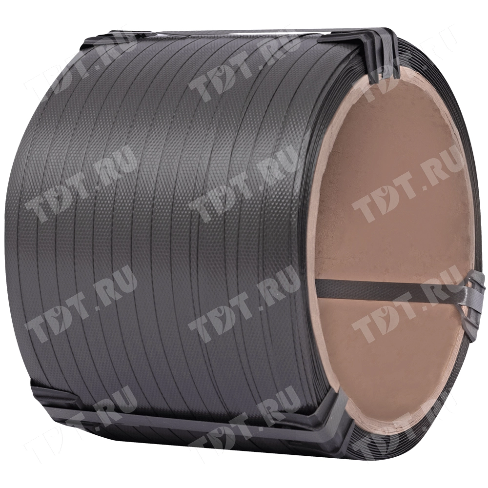 Стреппинг лента полипропиленовая (ПП), 12мм*0.5мм*500м, серая