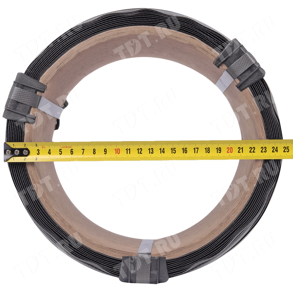 Стреппинг лента полипропиленовая (ПП), 12мм*0.5мм*500м, серая