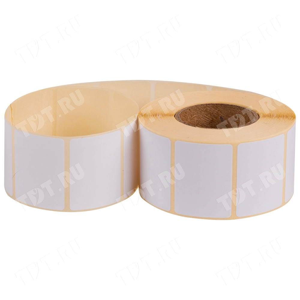 Термотрансферные этикетки ПЛГ 40*30 мм, втулка 40 мм, 2000 шт./рол.