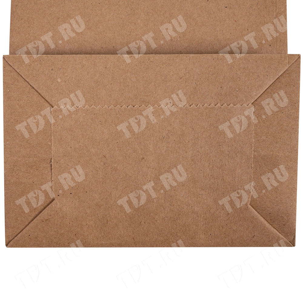 Крафт пакет с крученой ручкой для бутылок, 120 г/м², 12*8*33 см