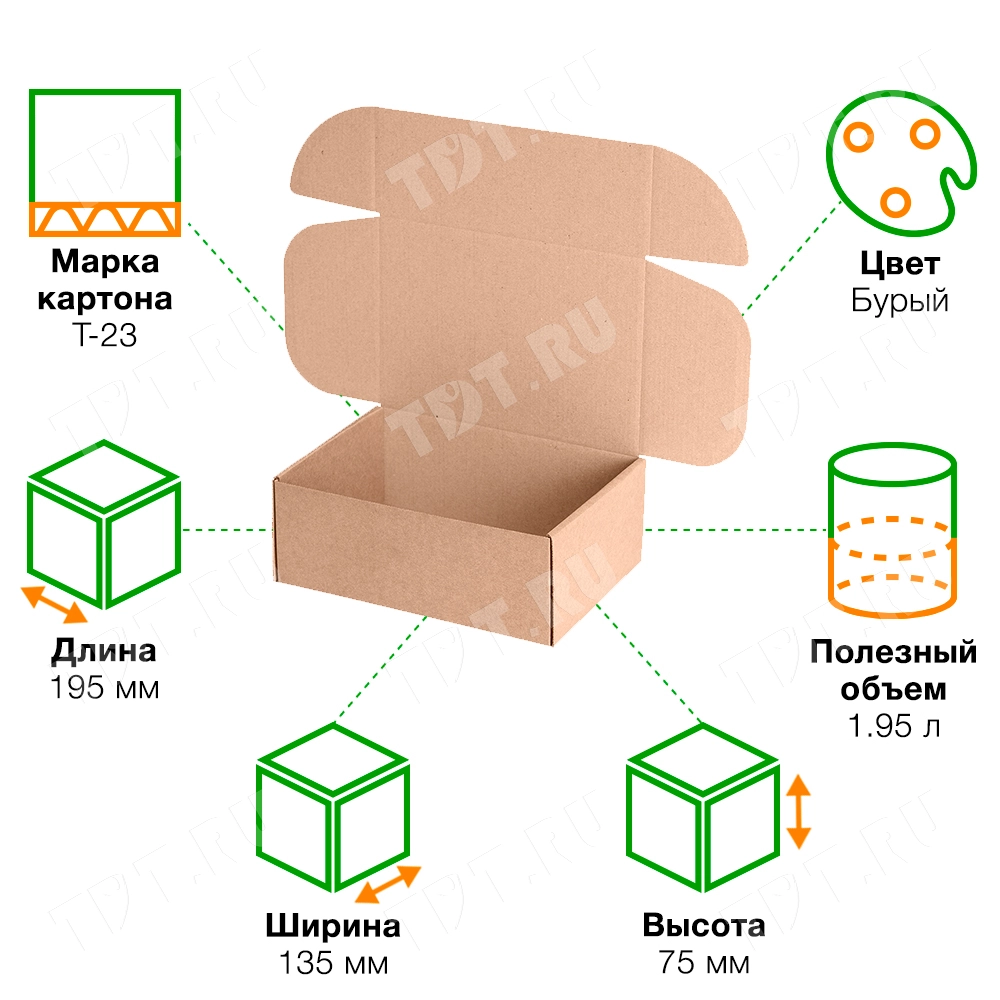 Короб КС-605 МГК, 195*135*75 мм