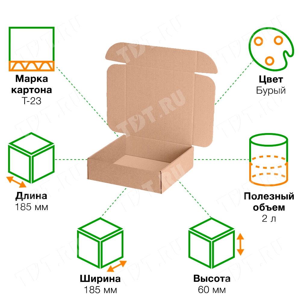 Короб КС-626 МГК, 185*185*60 мм