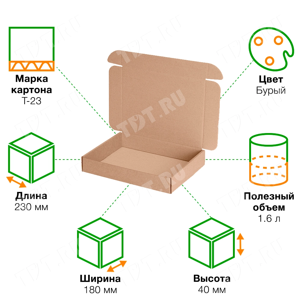 Короб КС-629 МГК, 230*180*40 мм