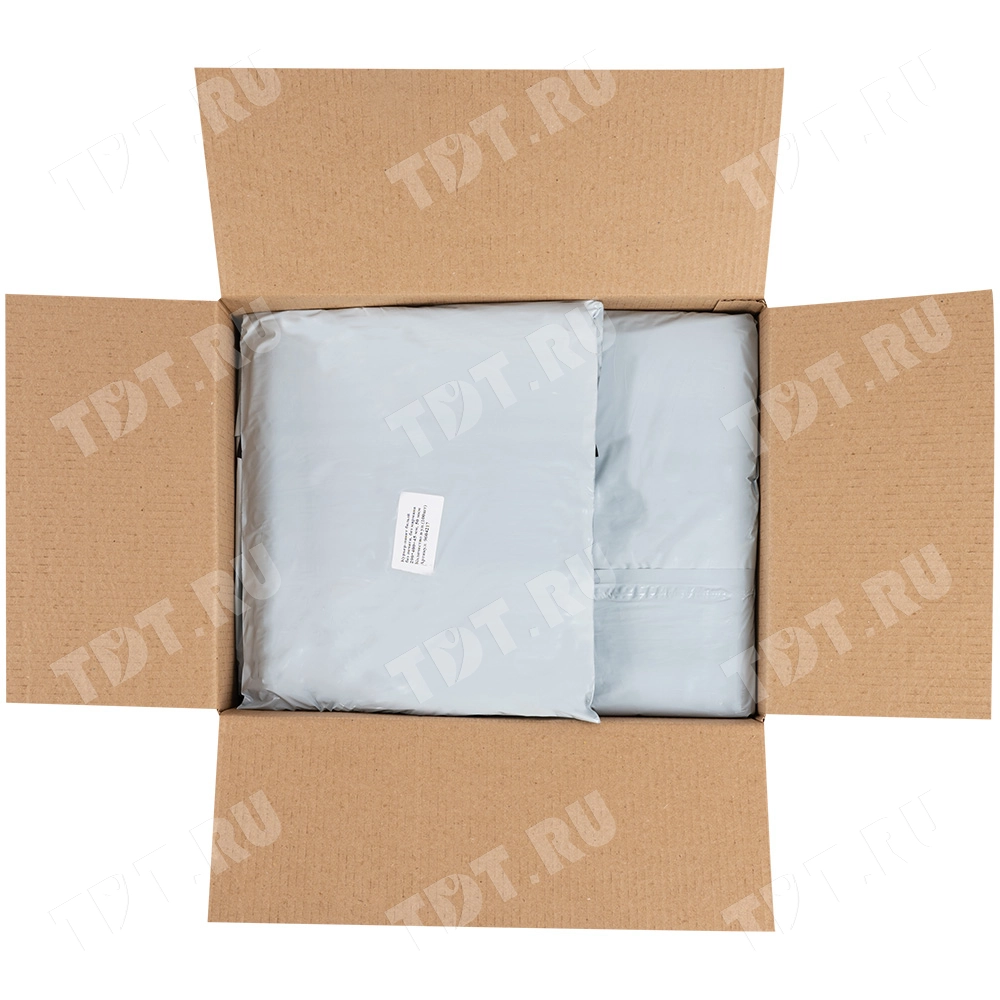 Курьер-пакет белый без печати, без кармана, 290*400+45 мм, 50 мкм, 1 шт.