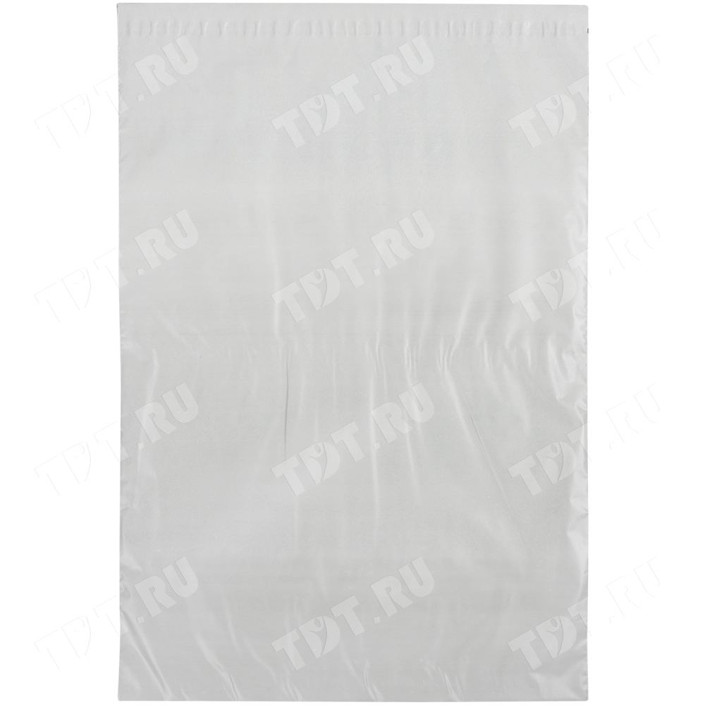 Курьер-пакет белый без печати, с карманом, 400*515+40 мм, 50 мкм, 1 шт.