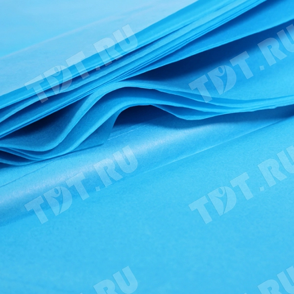 Бумага тишью оберточная, бирюзовая, 50*66 см, 20 г/м², 10 листов