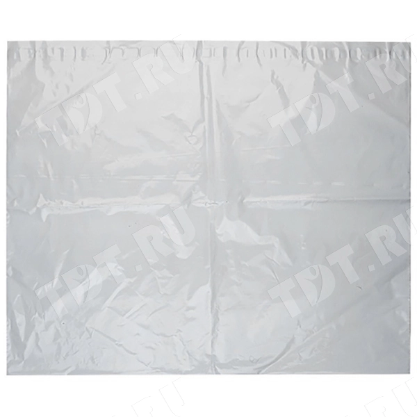 Курьер-пакет белый без печати, без кармана, 660*500+40 мм, 50 мкм, 1 шт.