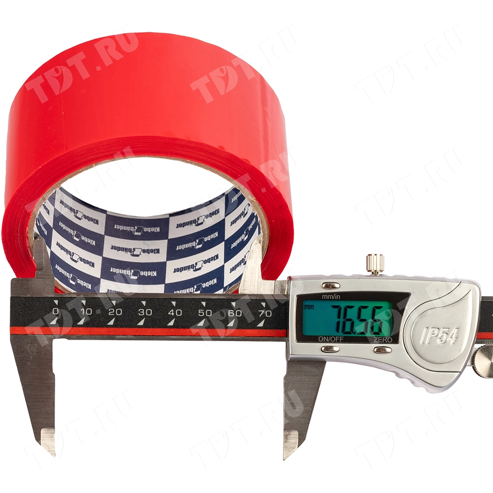 Клейкая лента красная Klebebander, 50мм*57м*40мкм