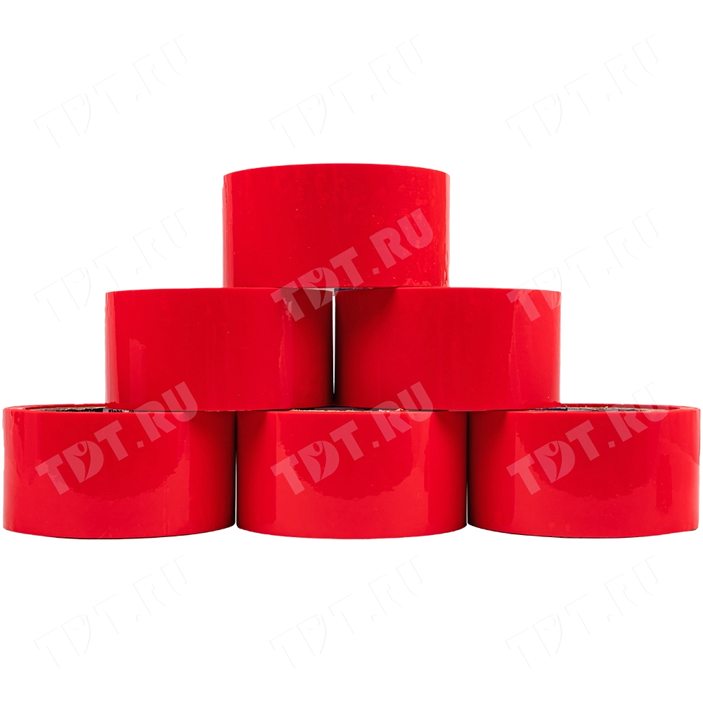 Клейкая лента красная Klebebander, 50мм*57м*40мкм