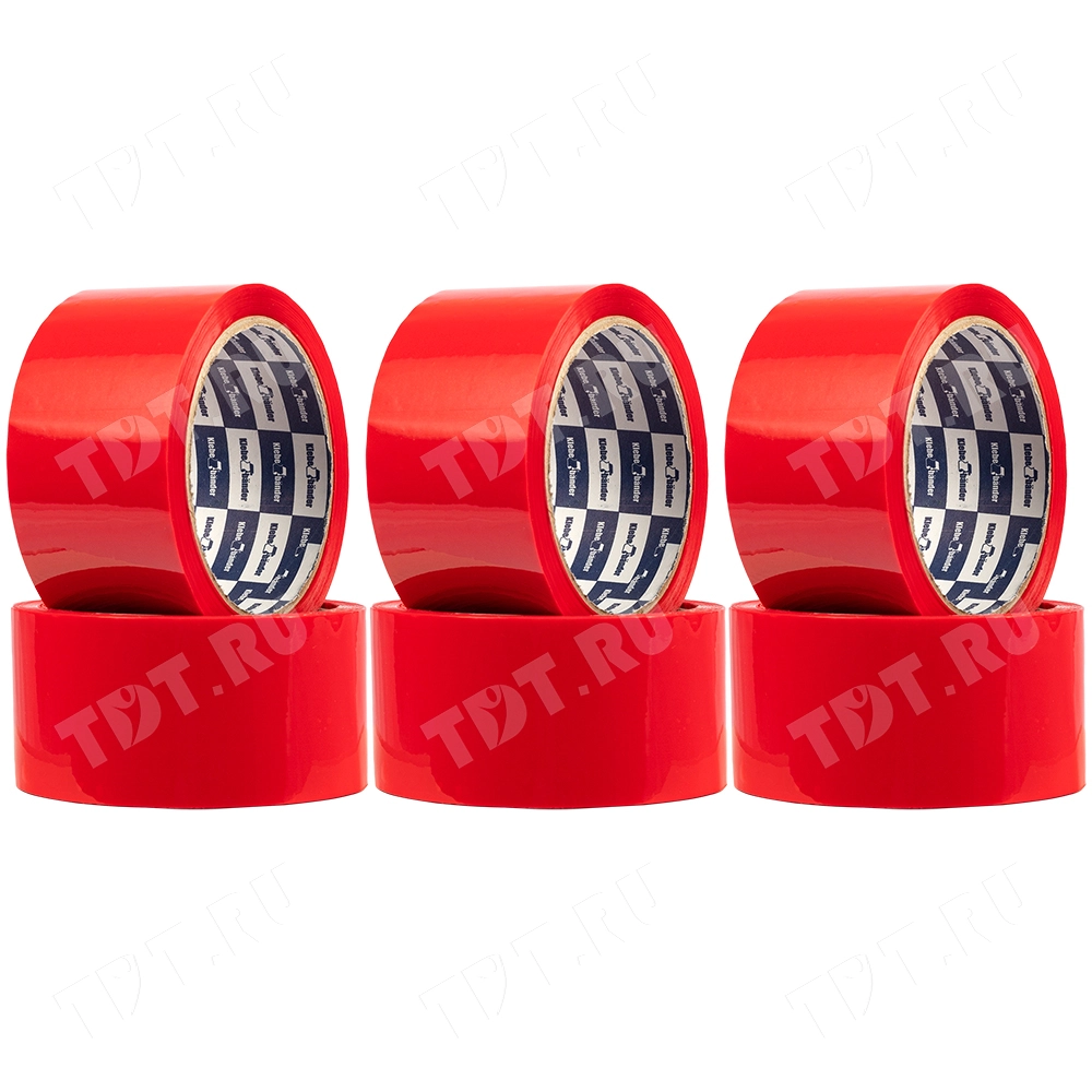 Клейкая лента красная Klebebander, 50мм*57м*40мкм